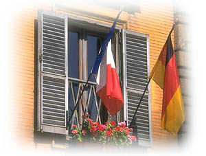 Deutsch-franz&ouml;sische Freundschaft&nbsp;/ gr&uuml;ne&nbsp;Landschaft&nbsp;bei&nbsp;La&nbsp;Hague